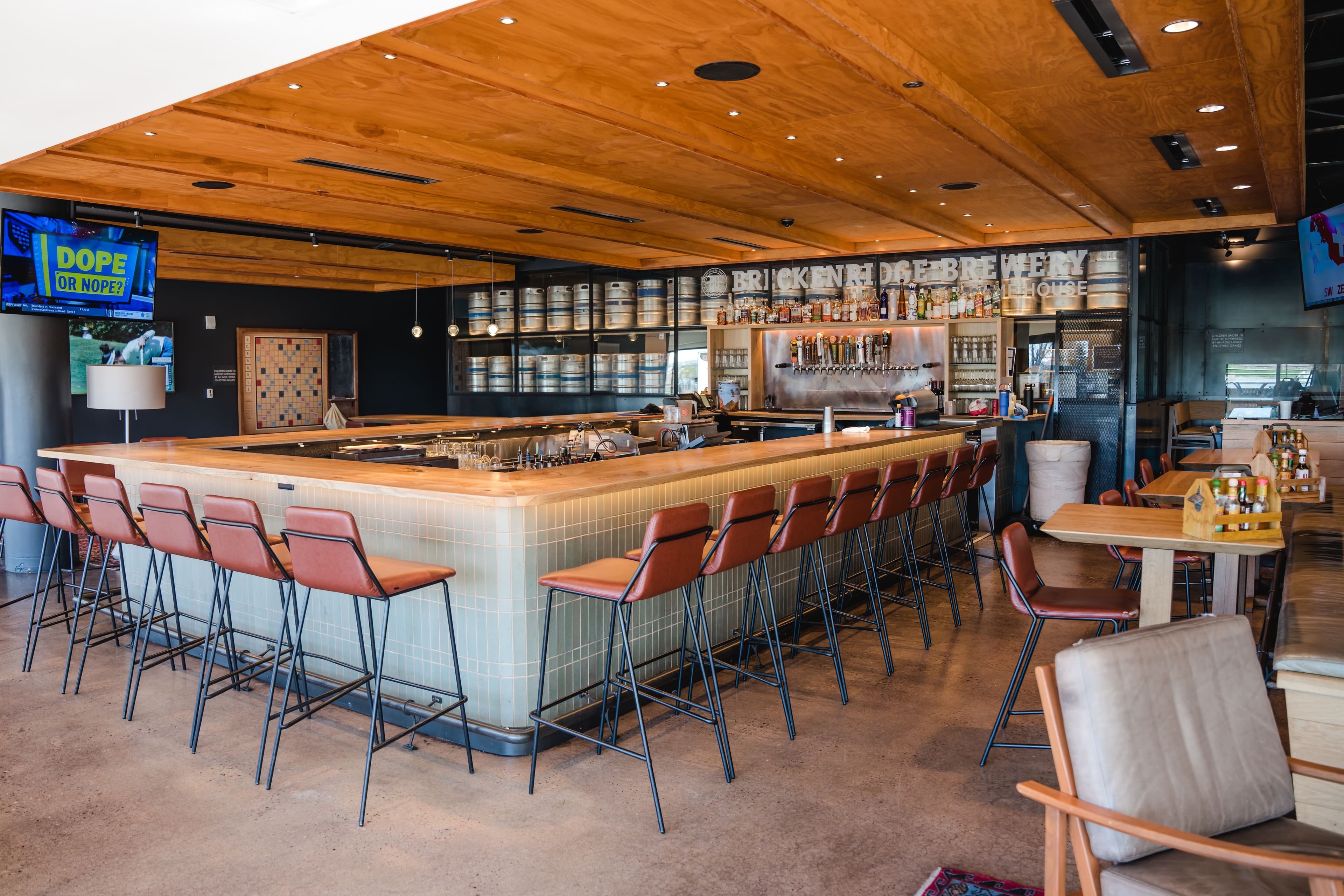 bar area