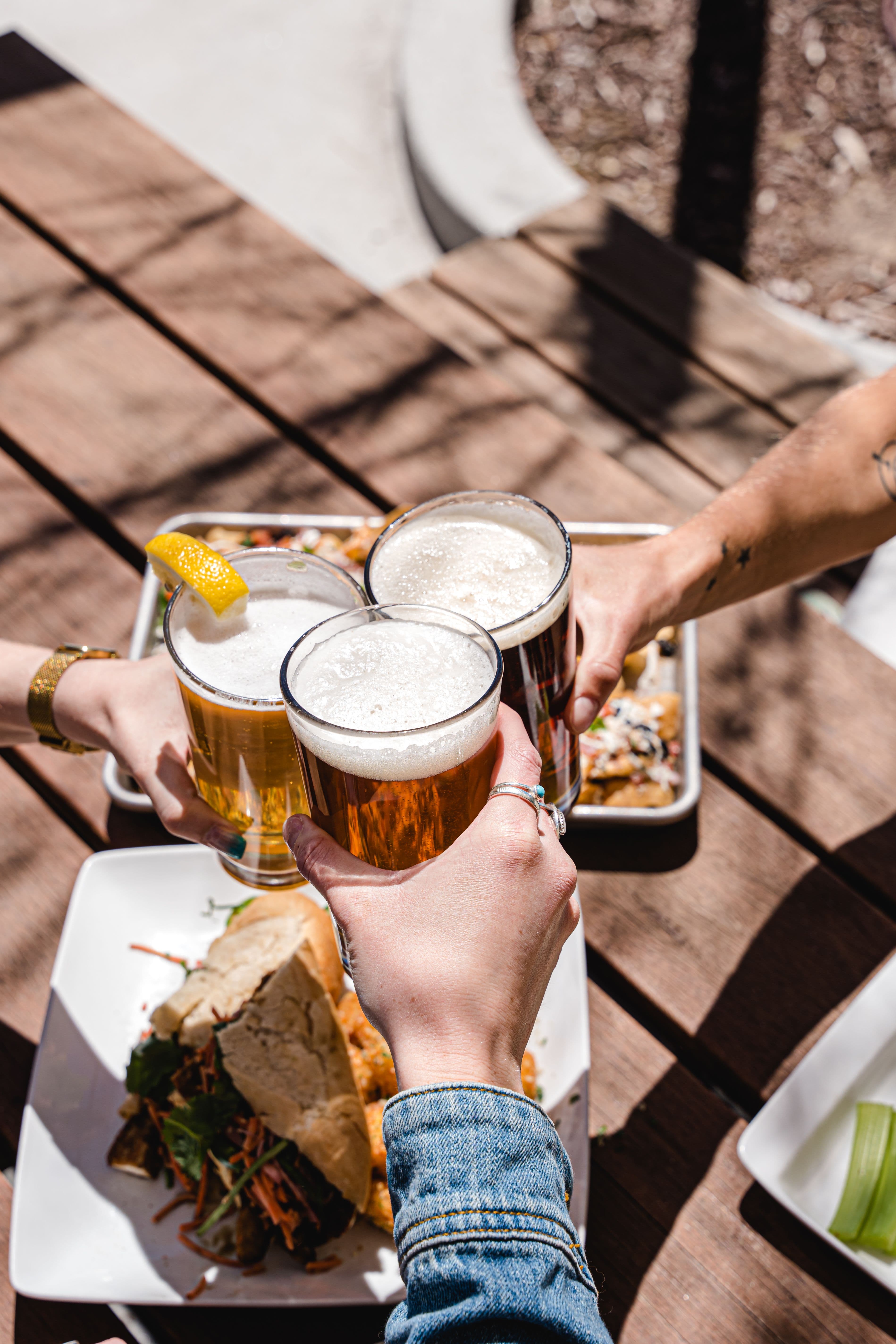 cheers with beers