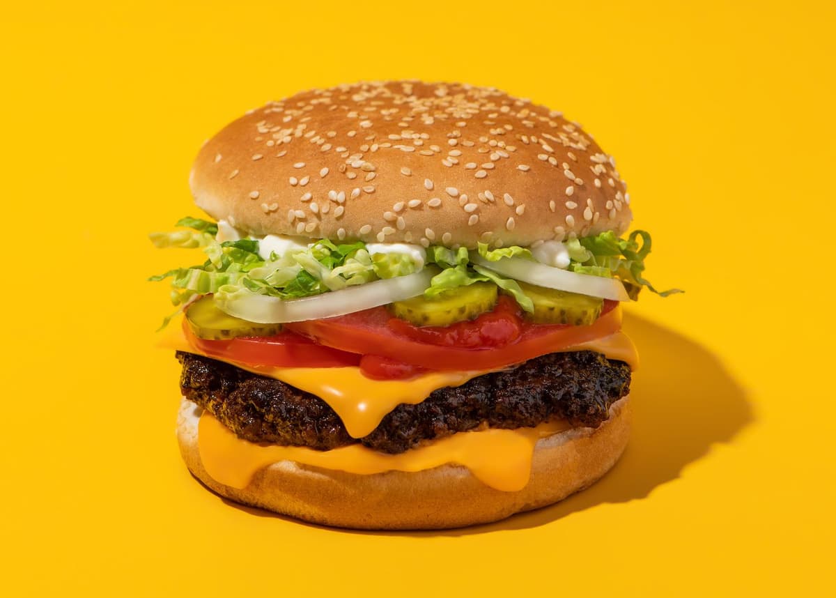 Hamburger food shoot