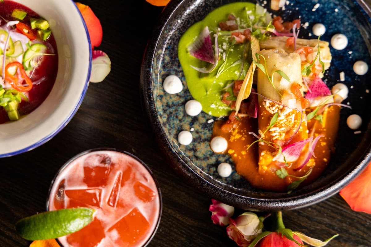 Restaurant menu photography