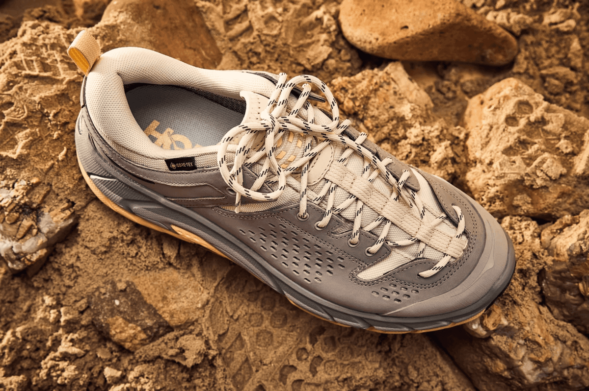 Product photo for a studio shoot for Hoka and Footlocker, created entirely in-studio